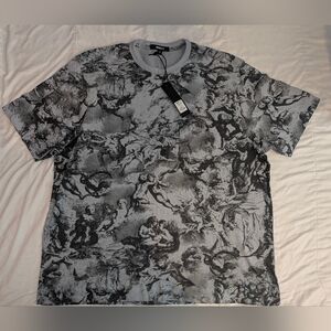 Moncler Gray Graphic Men's Shirt